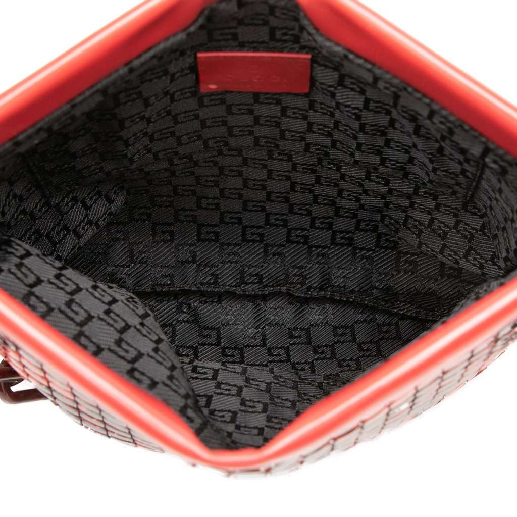 Gucci Metal Abstact Lava  Chainmail Shoulder Bag Red Metal Very good condition - Model View