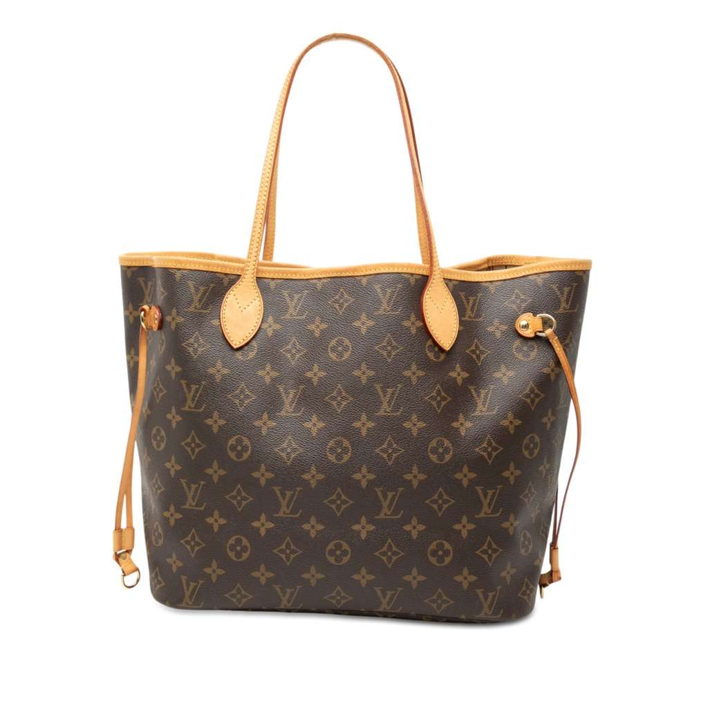 Louis Vuitton Monogram Neverfull MM Brown Very good - Front View