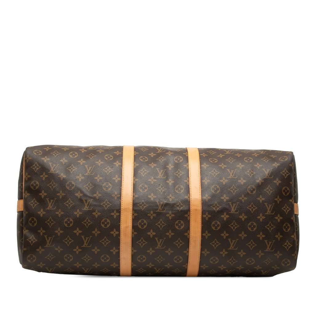 Louis Vuitton Monogram Keepall Bandouliere 60 Brown Good condition - Inside View