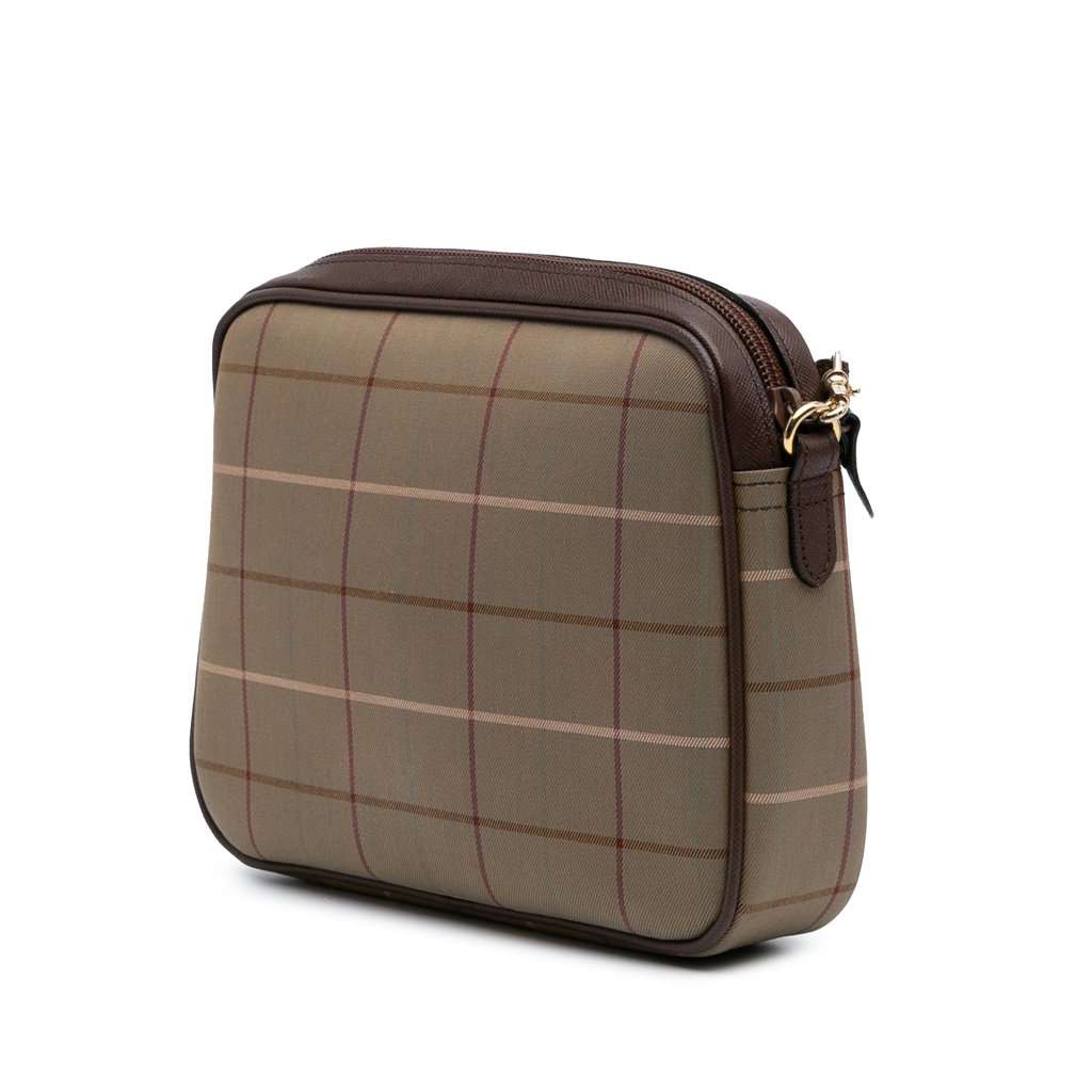 Burberry Vintage Check Canvas Crossbody Beige Very good condition - Back View