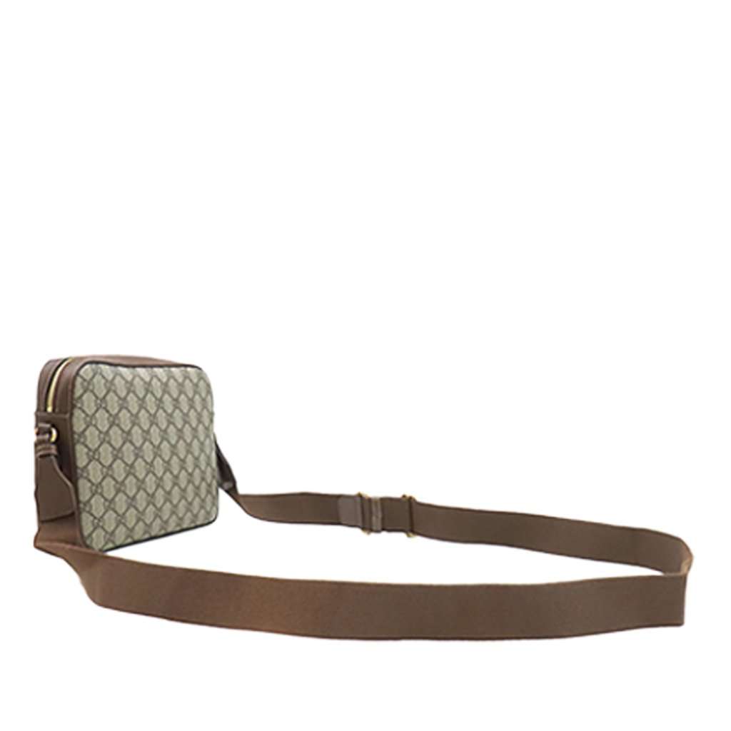 Gucci GG Supreme Retro Interlocking G Messenger Bag Beige Very good condition - Back View