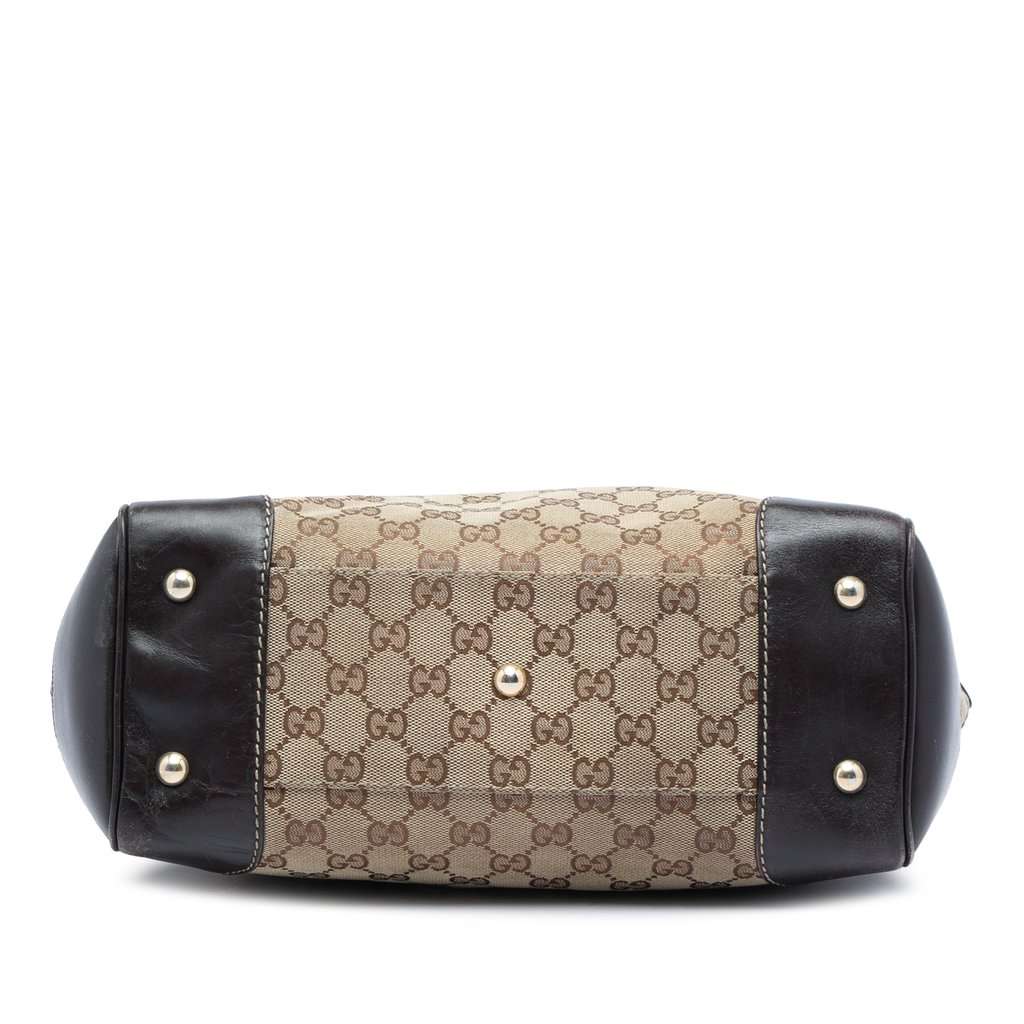 Gucci GG Canvas Web Mayfair Tote Beige Very good - Inside View
