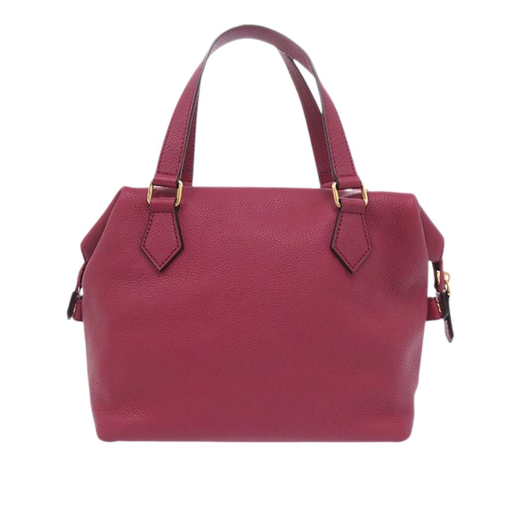 Fendi Small Leather Double Handle Tote Pink Leather Very good condition - Back View