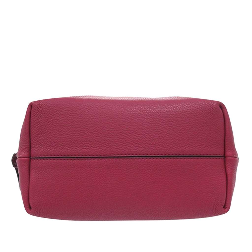 Fendi Small Leather Double Handle Tote Pink Leather Very good condition - Inside View