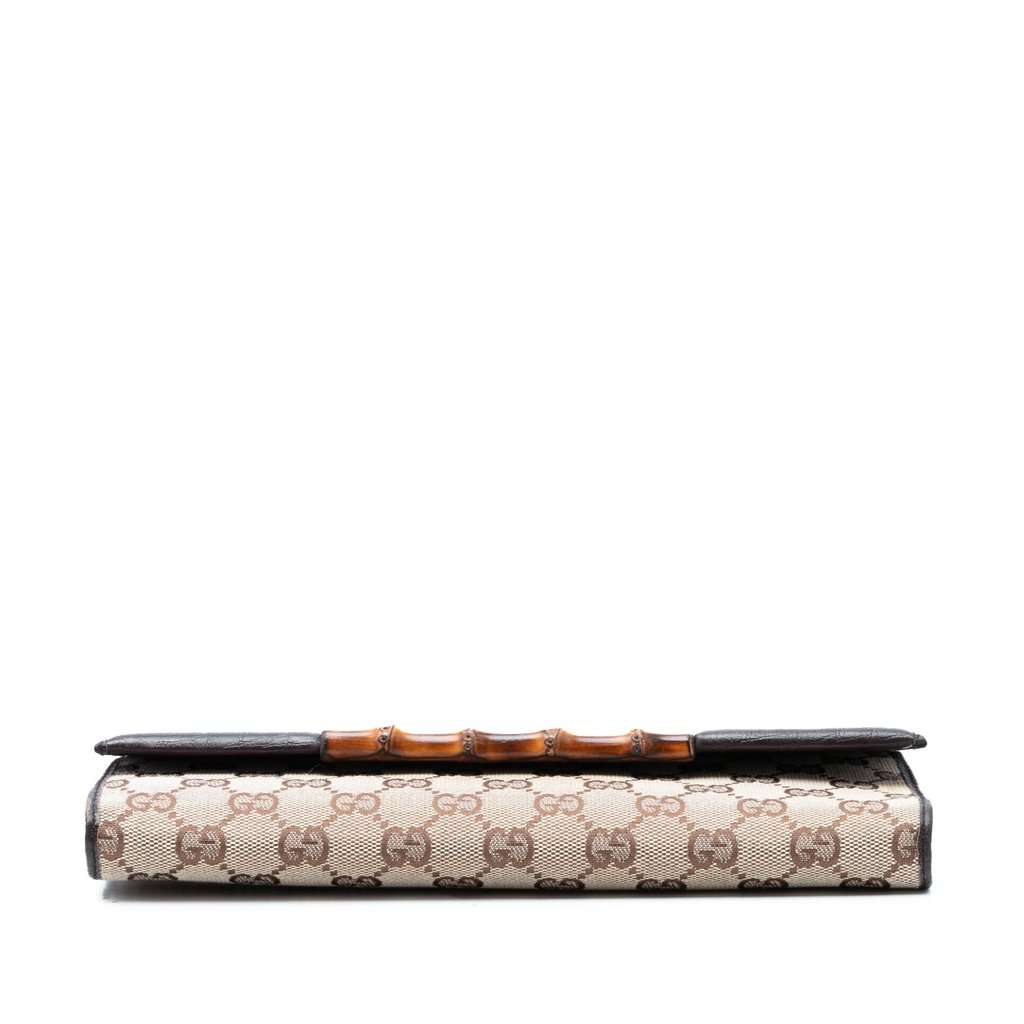 Gucci GG Canvas Bamboo Bar Crossbody Beige Very good condition - Inside View
