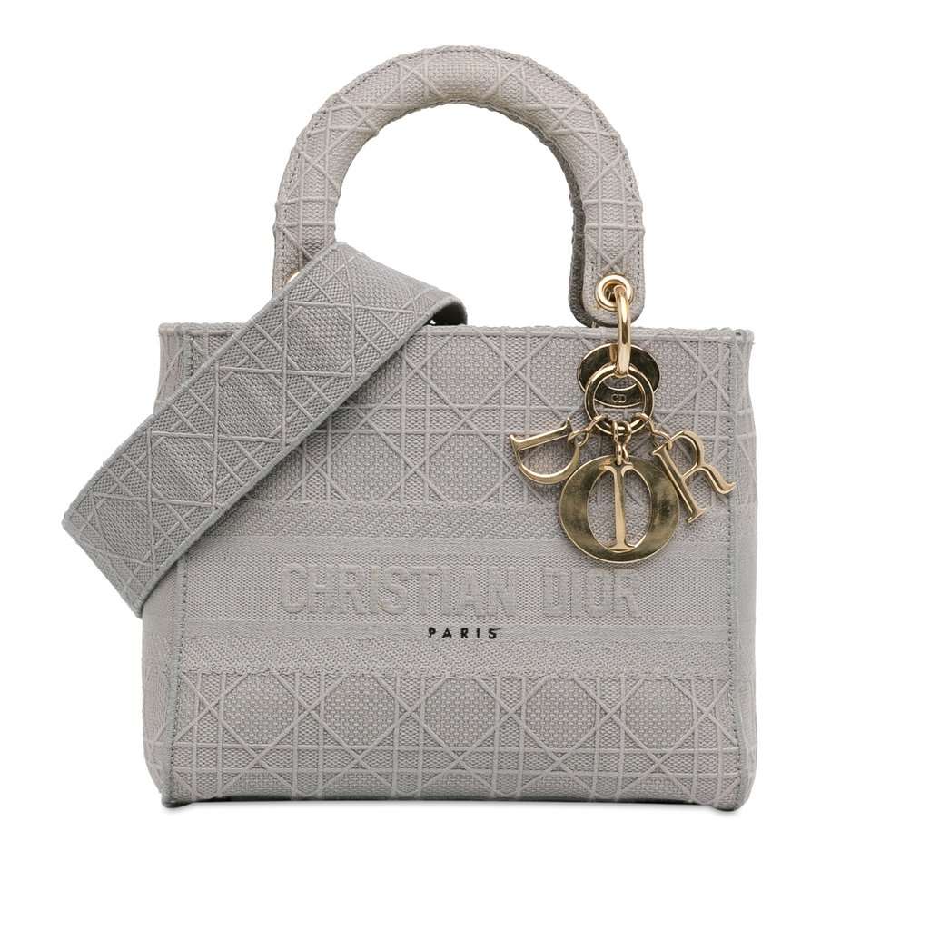 Dior Medium Canvas Cannage Lady D Lite Other Very good condition - Front View