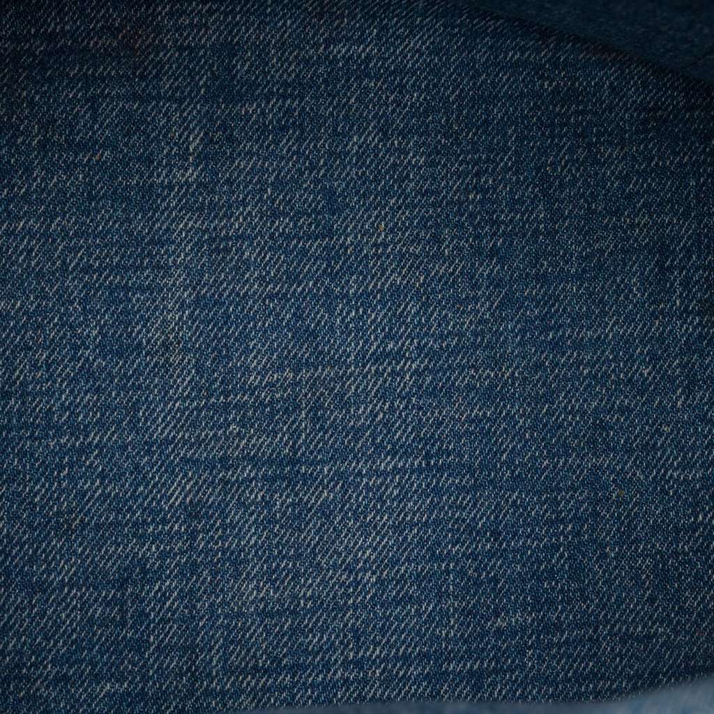 Celine Small Denim Triomphe Cabas Thais Tote Blue Very good - Model View