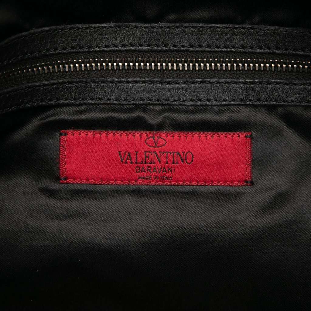 Valentino Leather Braided Stitch Hobo Black Leather Very good condition - Box View