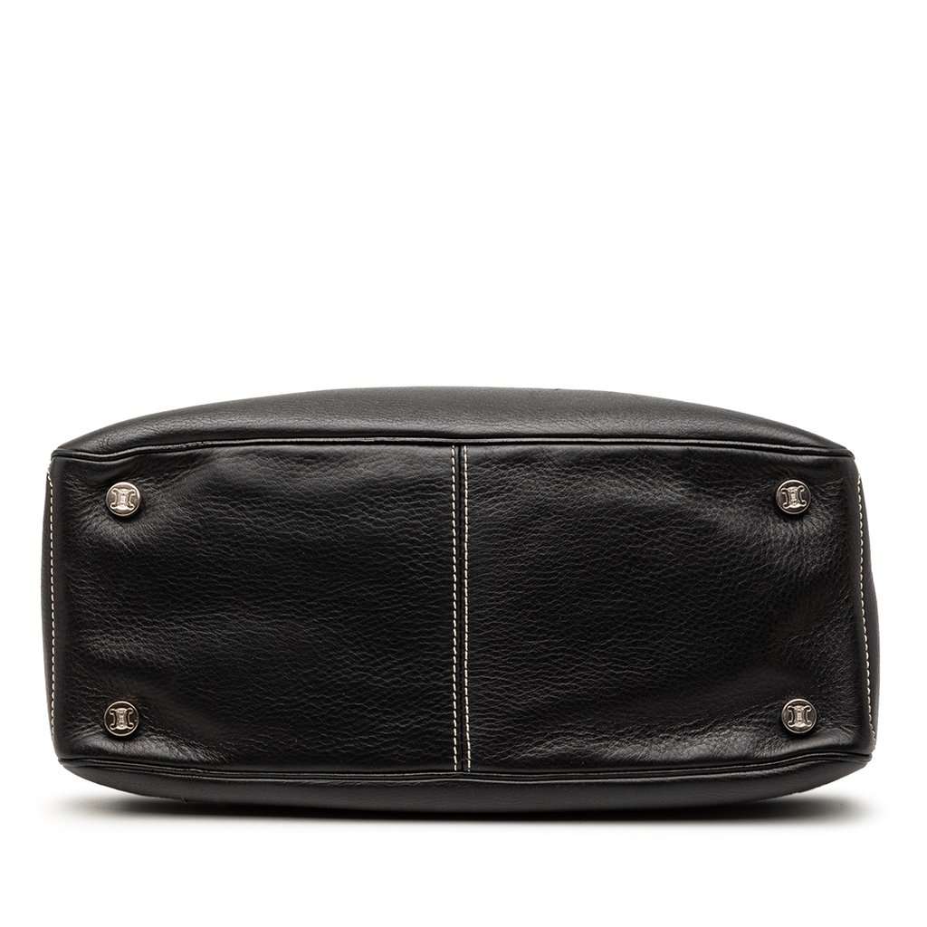 Celine Leather Boogie Clasp Handbag Black Leather Very good condition - Inside View