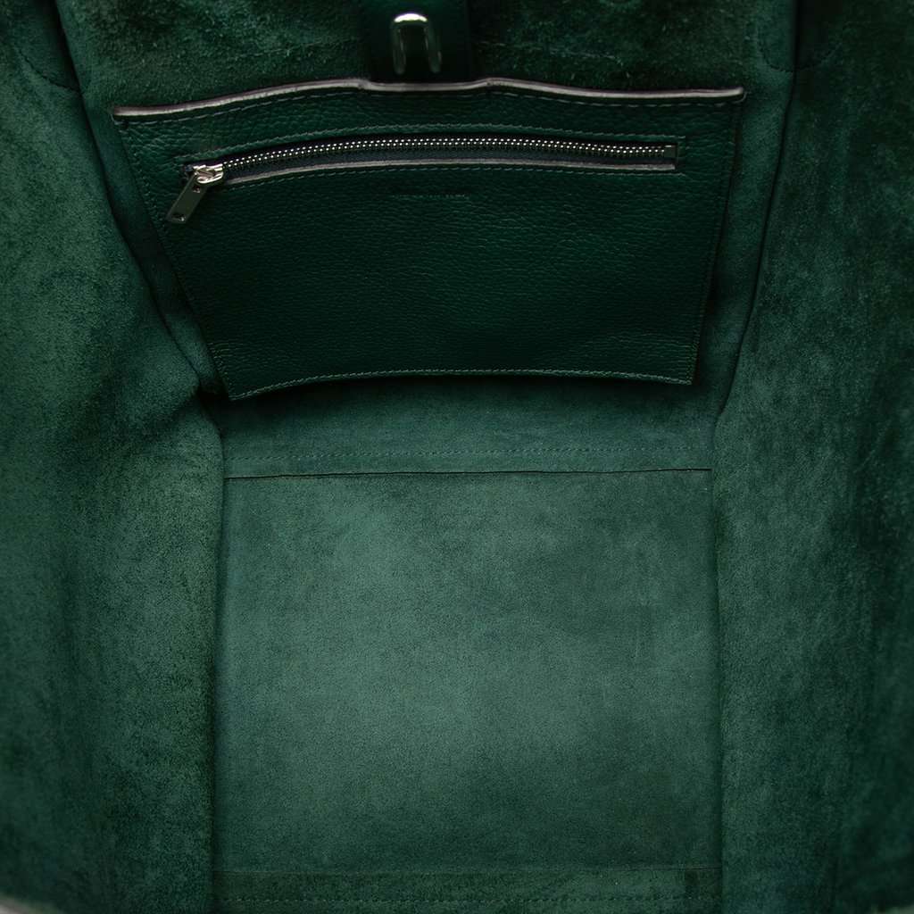 Celine Small Grained Calfskin Big Bag Green Leather Very good condition - Model View