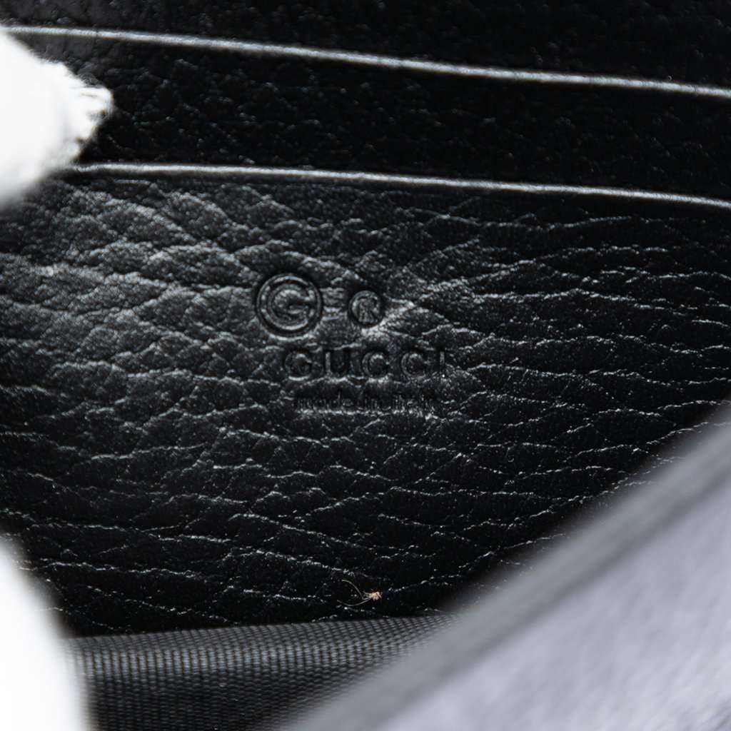 Gucci Dollar Calfskin Interlocking G Wallet on Chain Black Leather Very good - Box View