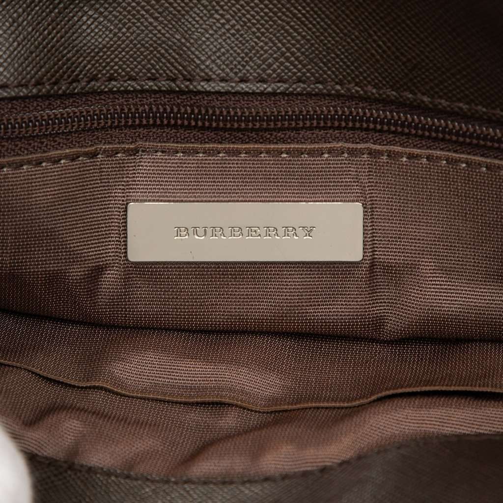 Burberry House Check Canvas Crossbody Beige Very good condition - Box View