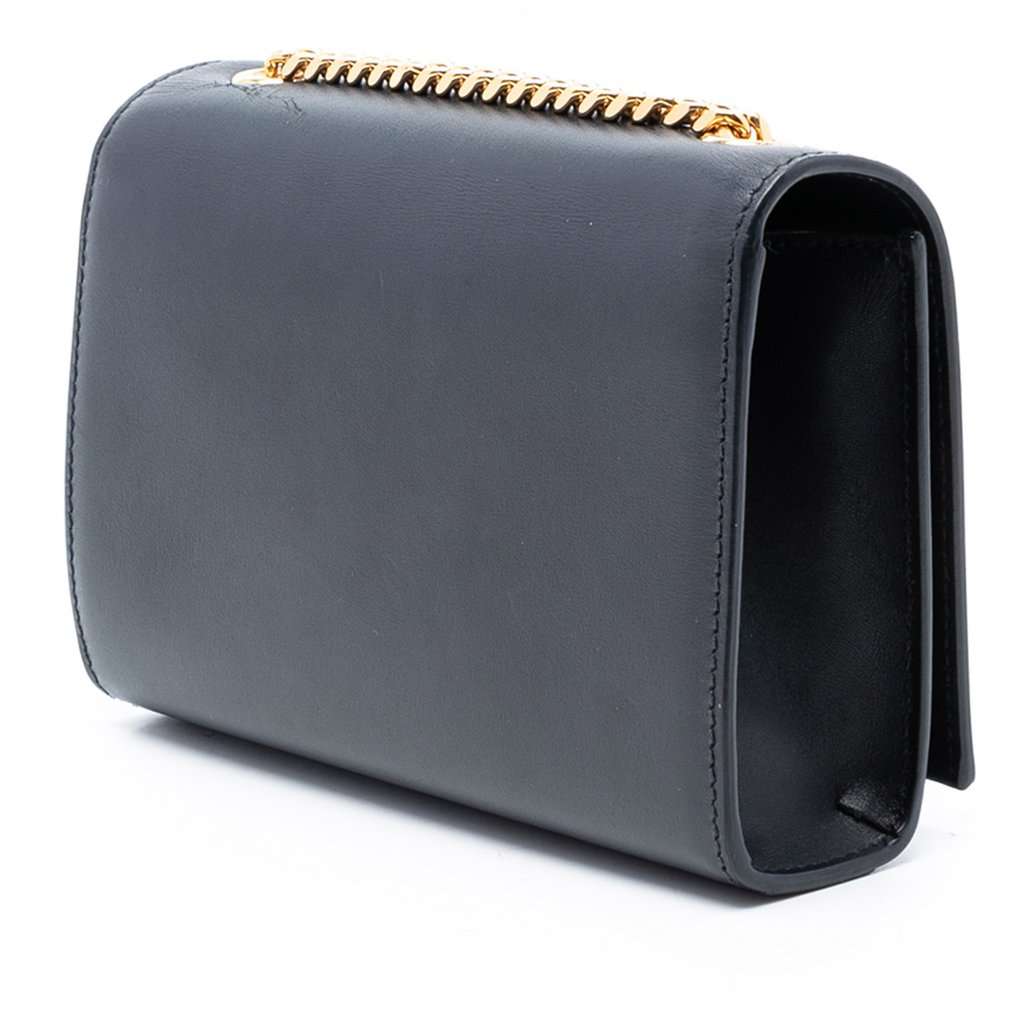 Saint Laurent Small Smooth Calfskin Monogram Kate Tassel Crossbody Black Leather Very good condition - Back View