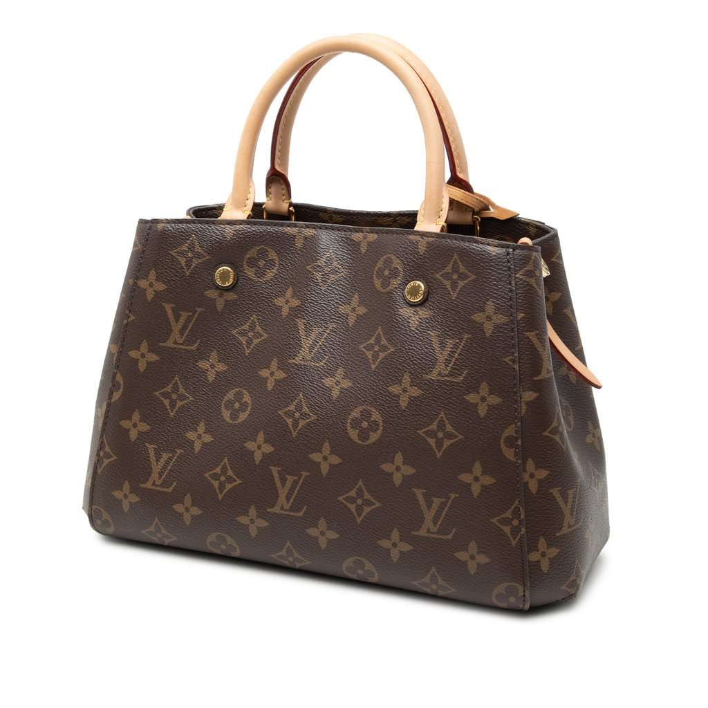 Louis Vuitton Monogram Montaigne BB Brown Very good - Back View