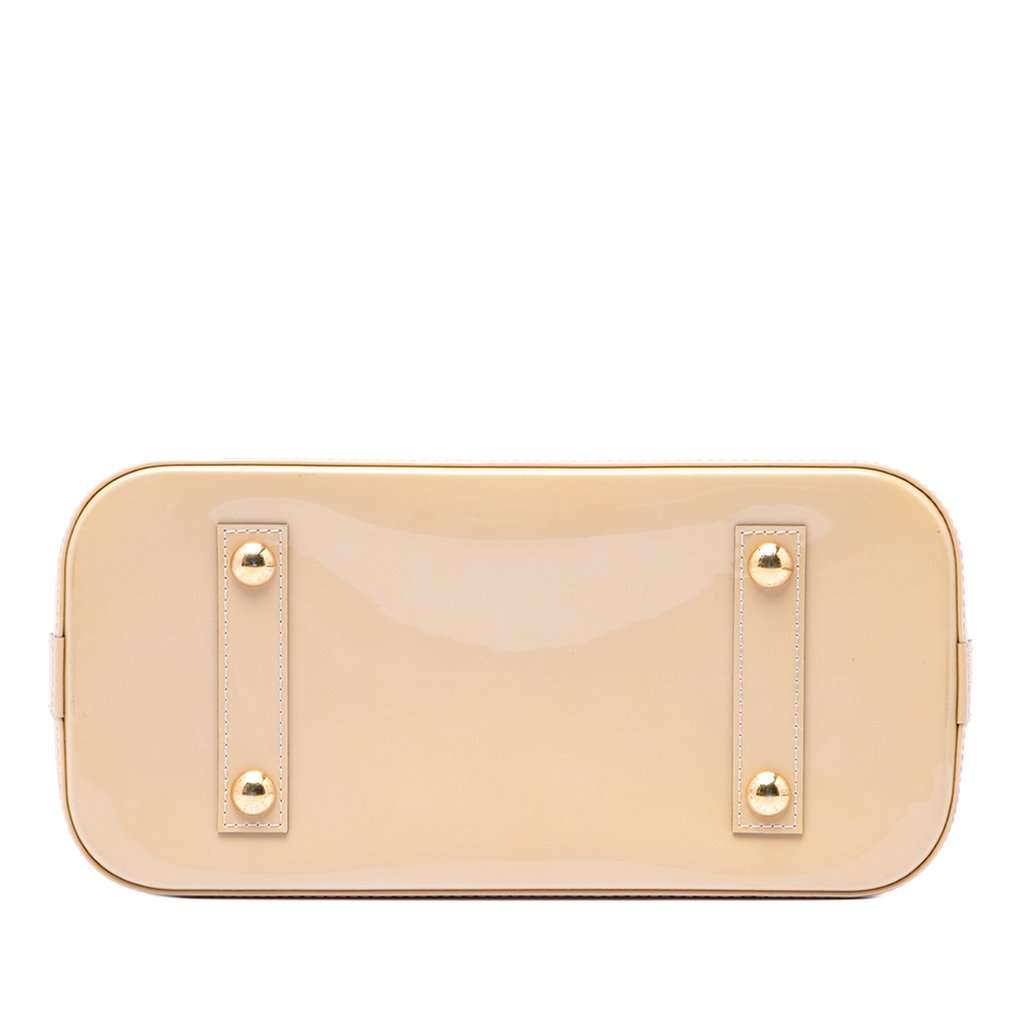 Louis Vuitton Monogram Vernis Alma PM Beige Leather Very good - Inside View