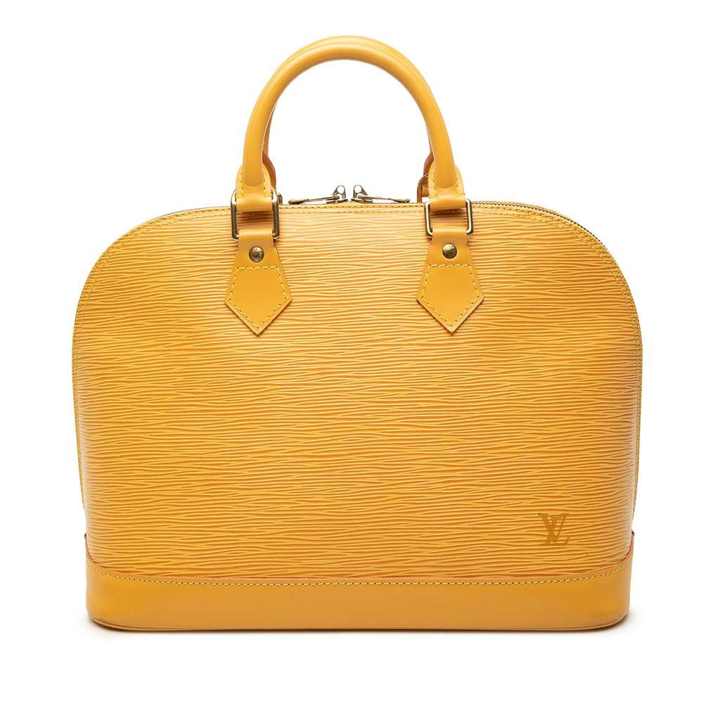 Louis Vuitton Epi Alma PM Yellow Leather Very good condition - Front View