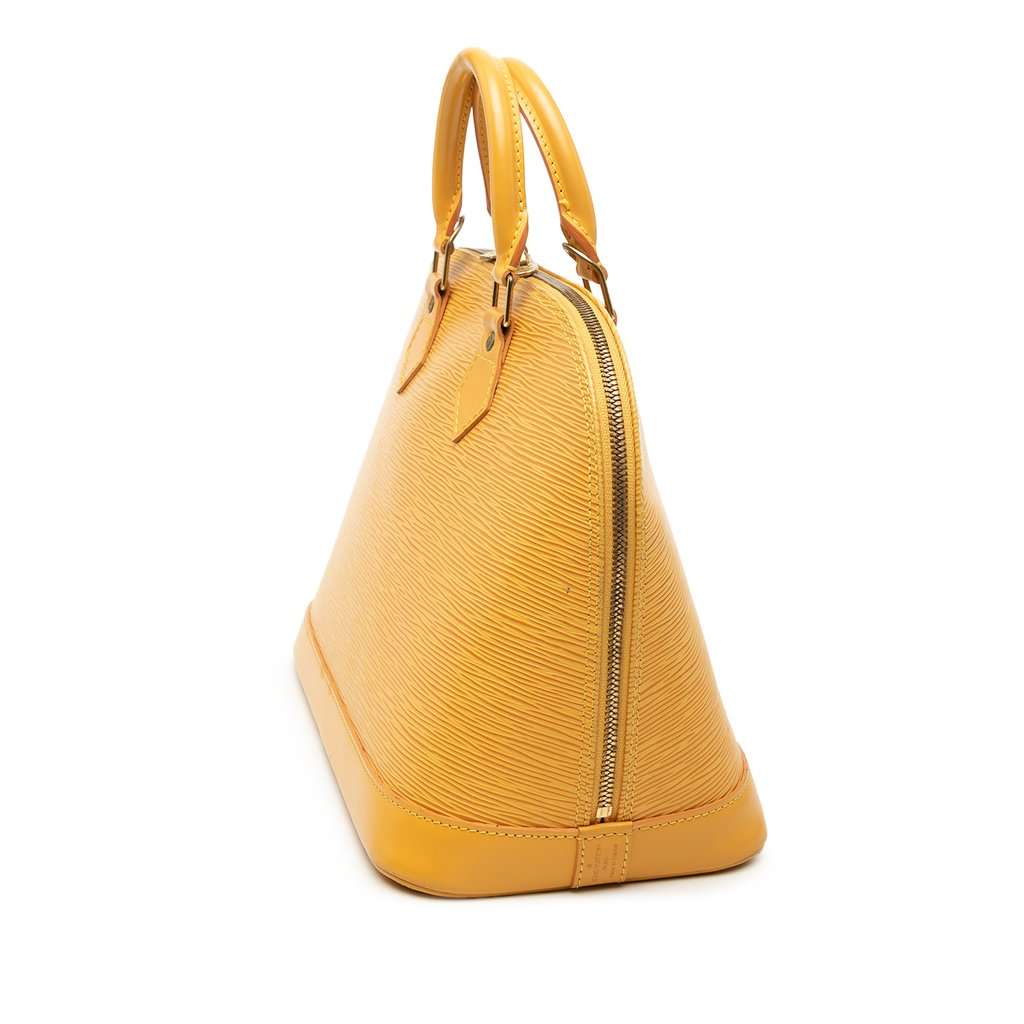 Louis Vuitton Epi Alma PM Yellow Leather Very good condition - Back View