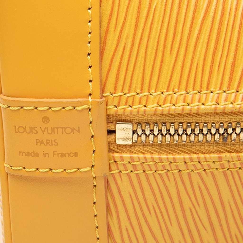 Louis Vuitton Epi Alma PM Yellow Leather Very good condition - Box View