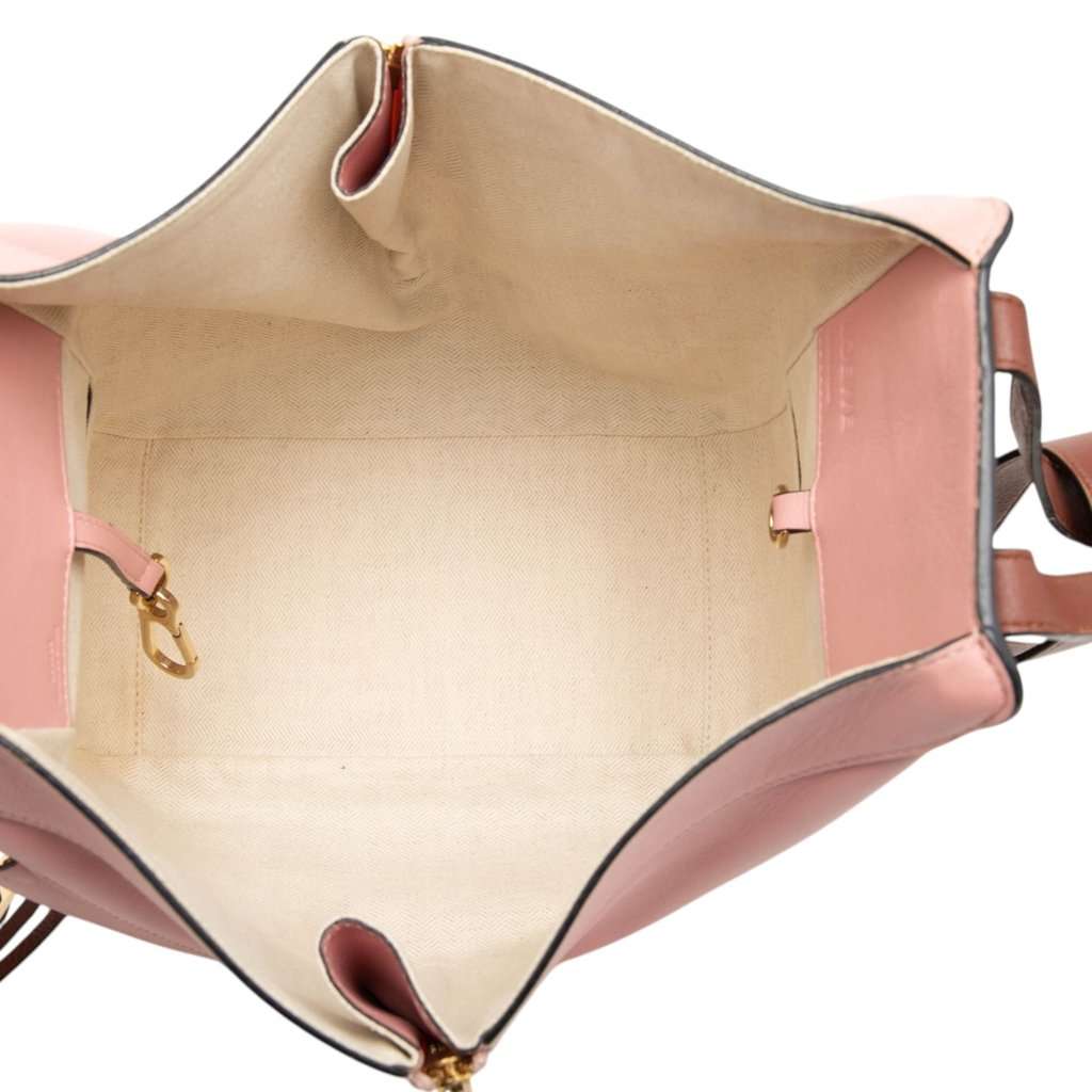 Loewe Small Tricolor Leather Hammock Satchel Brown Leather Very good - Model View