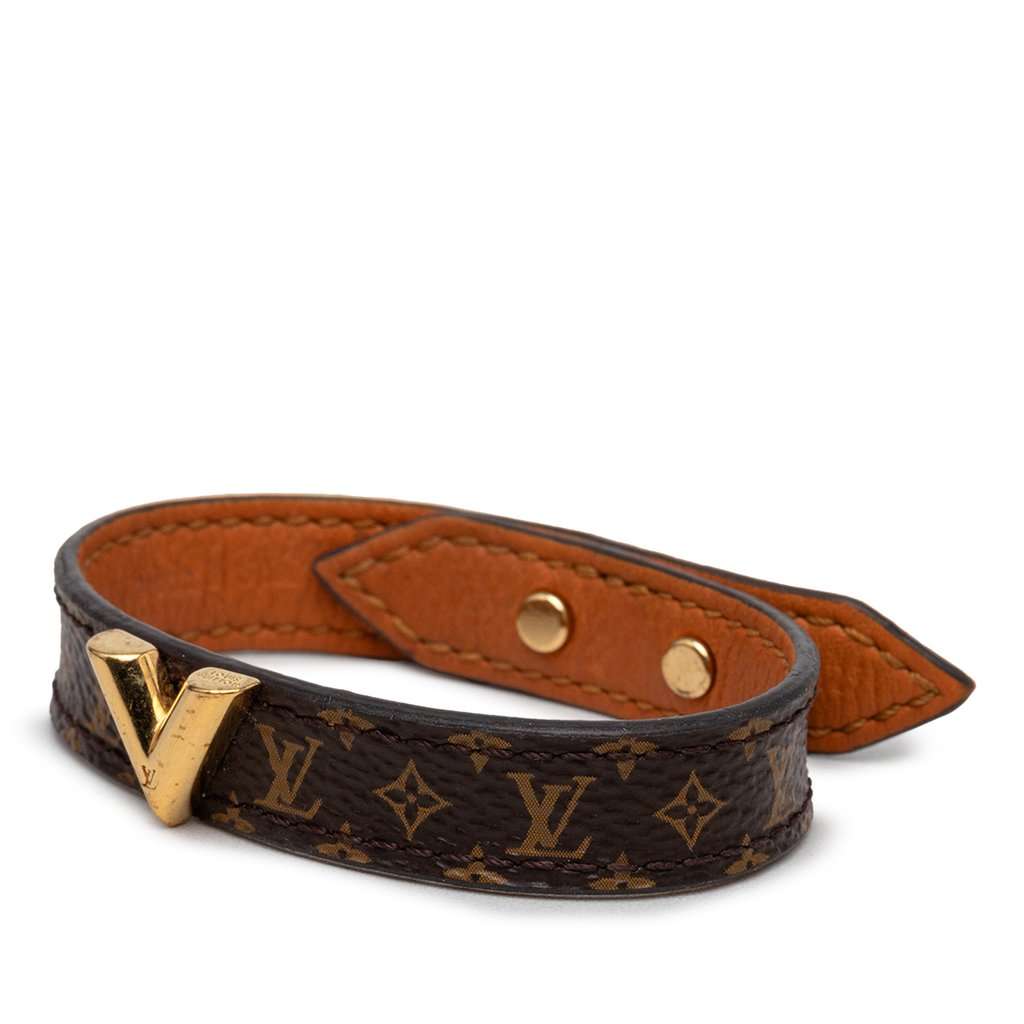 Louis Vuitton Monogram Essential V Bracelet Brown Very good condition - Back View