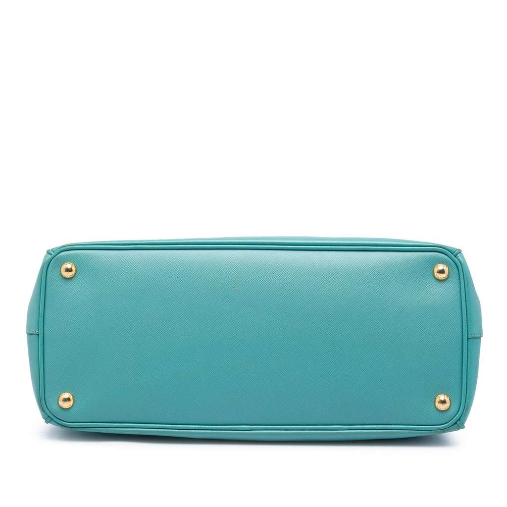 Prada Large Saffiano Lux Galleria Double Zip Tote Blue Leather Very good - Inside View