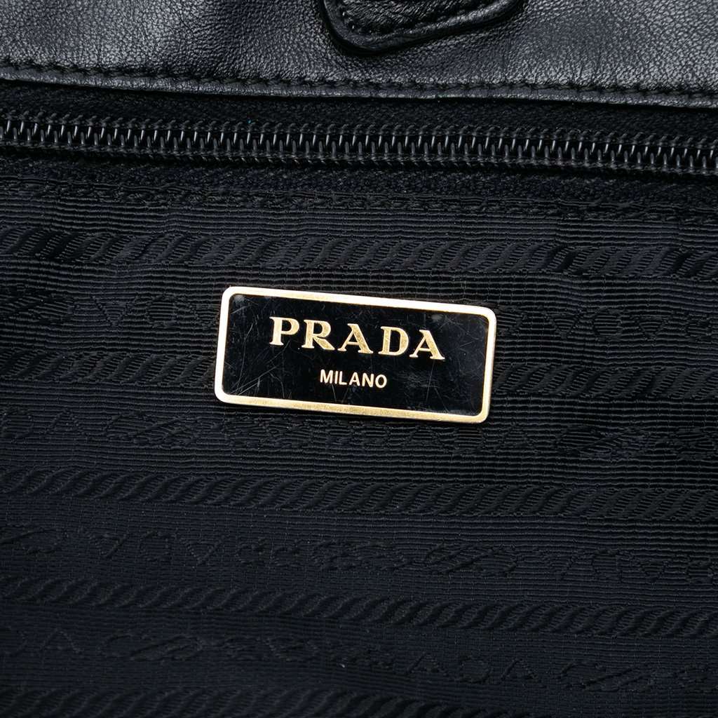 Prada Tessuto Bow Satchel Black Very good condition - Box View
