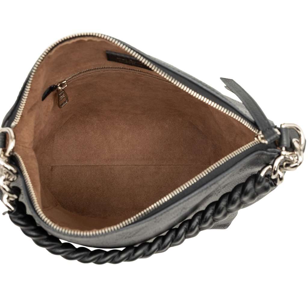Louis Vuitton Monogram Mahina Babylone Chain BB Black Leather Very good - Model View