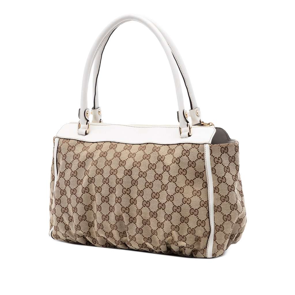 Gucci GG Canvas Abbey D Ring Tote Beige Very good condition - Back View