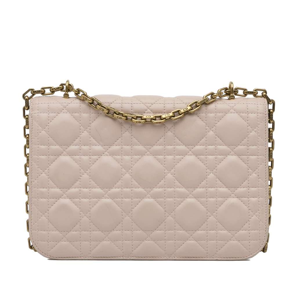 Dior Cannage Dioraddict Crossbody Pink Leather Very good - Inside View