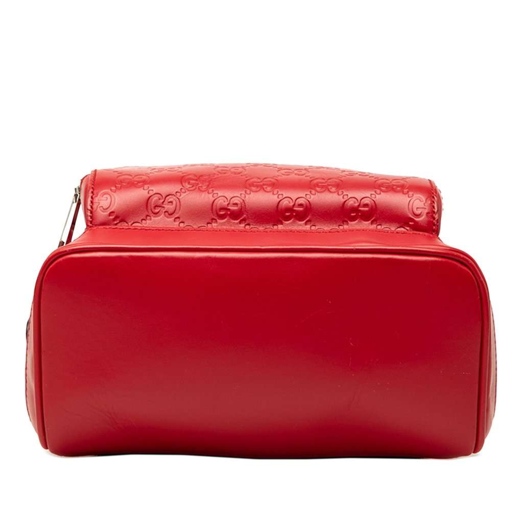 Gucci Guccissima Backpack Red Leather Very good - Inside View