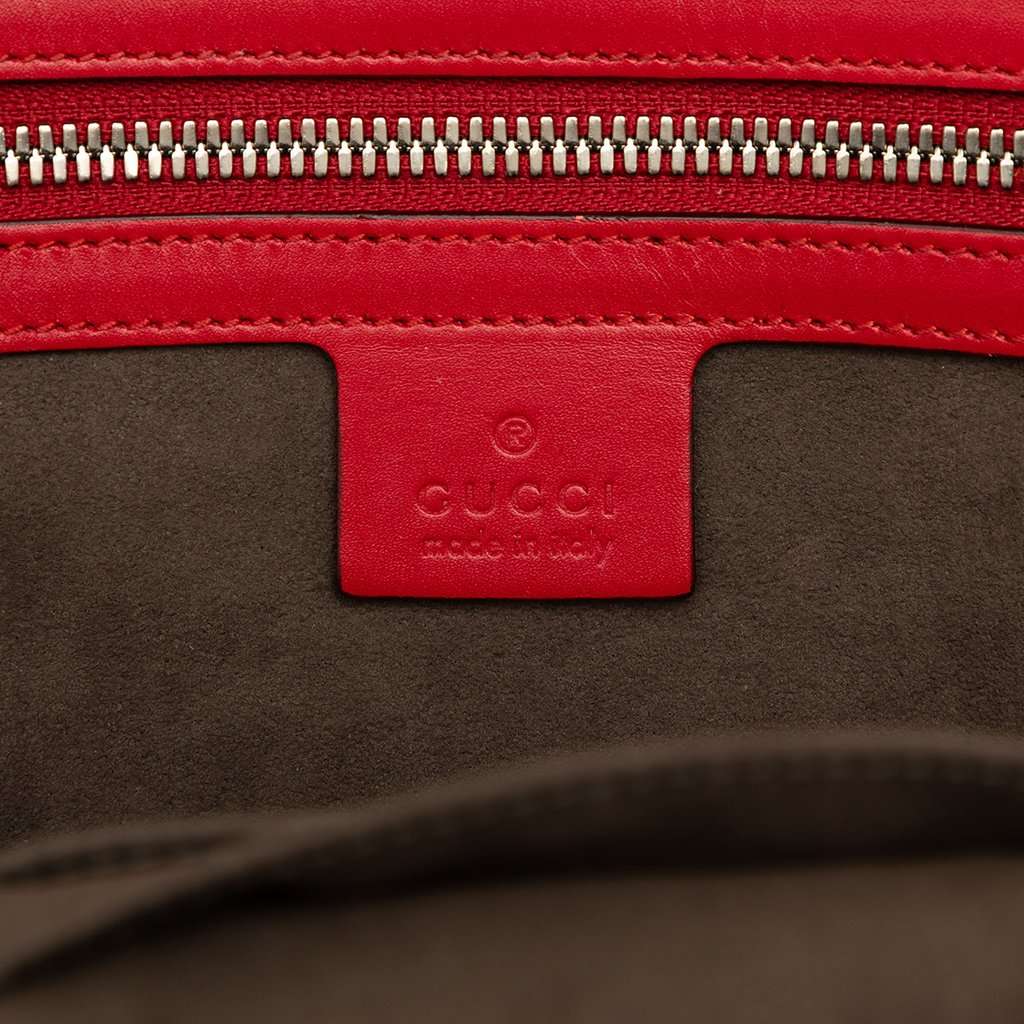 Gucci Guccissima Backpack Red Leather Very good - Box View