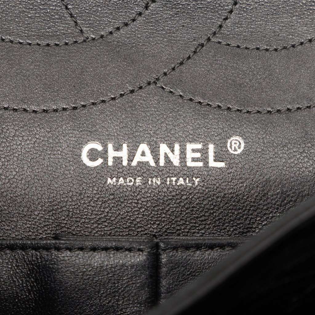 Chanel Quilted Aged Calfskin Reissue 2.55 Double Flap 228 Black Leather Very good condition - Box View