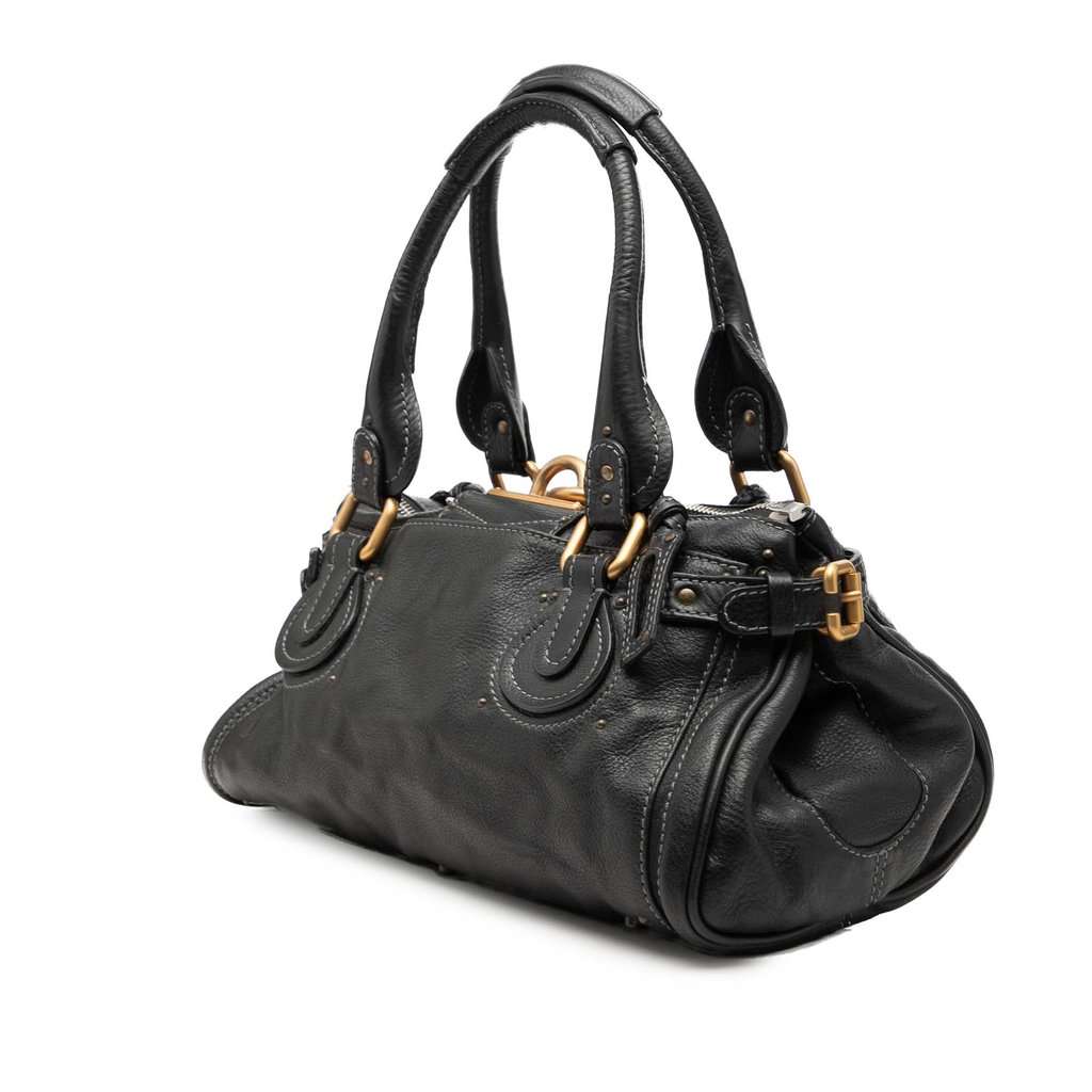 Chloé Leather Paddington Handbag Black Leather Very good - Back View