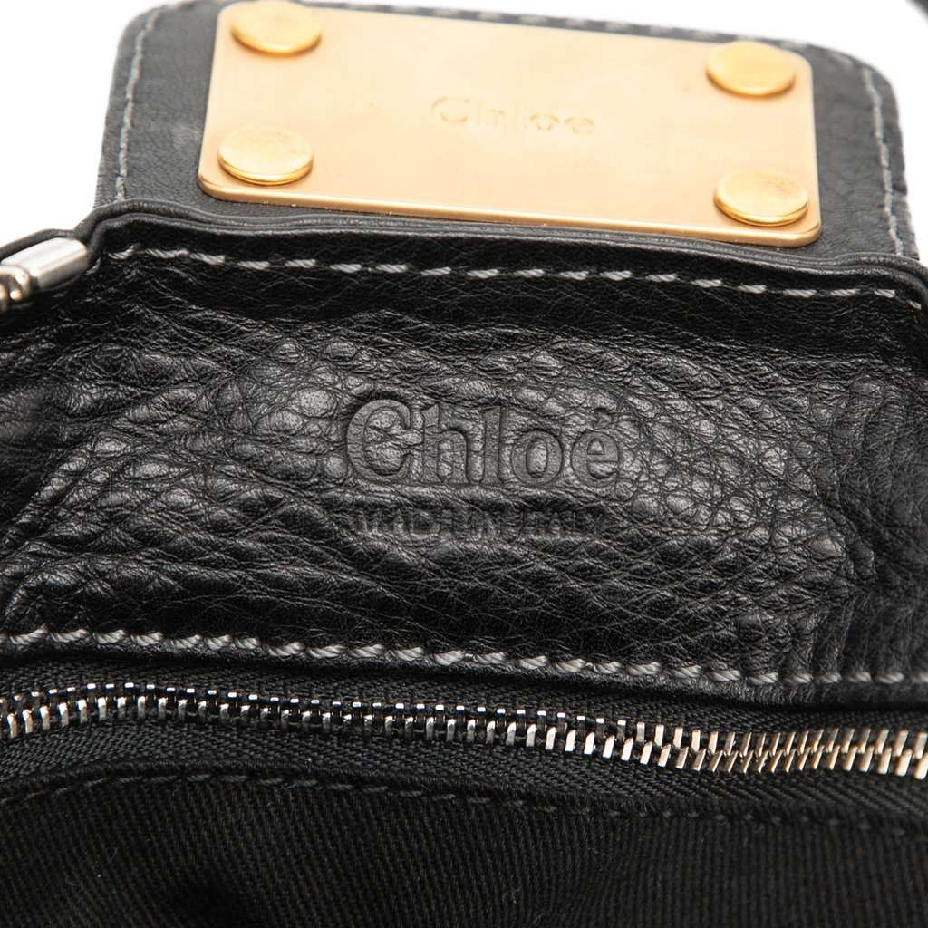 Chloé Leather Paddington Handbag Black Leather Very good - Box View