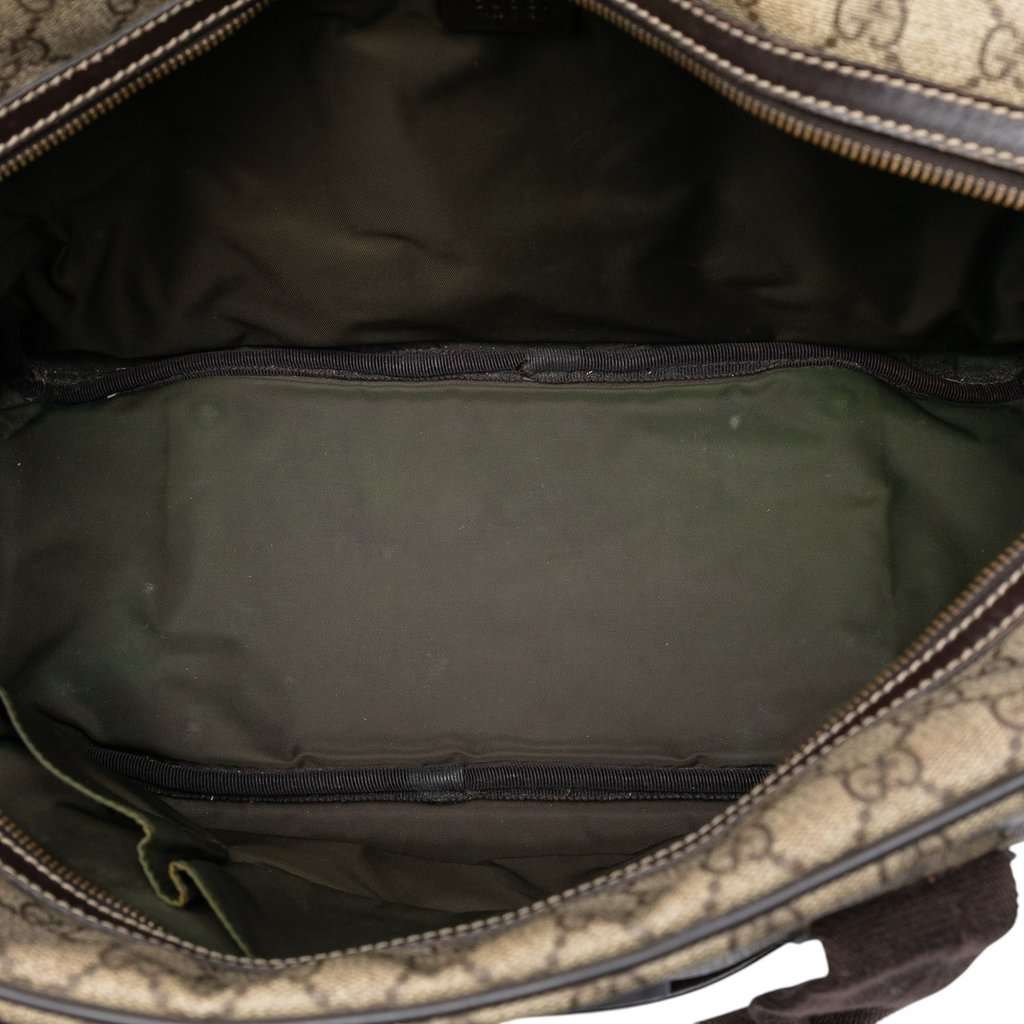 Gucci GG Supreme Interlocking G Briefcase Beige Very good condition - Model View