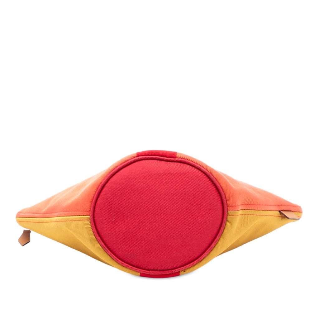 Hermès Mini Toile Palmyre Pouch Orange Very good condition - Inside View