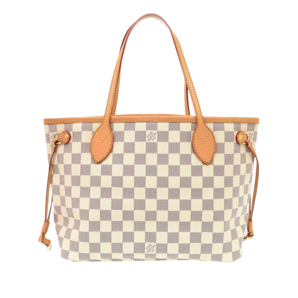 Louis Vuitton Damier Azur Neverfull PM White Very good condition - Back View