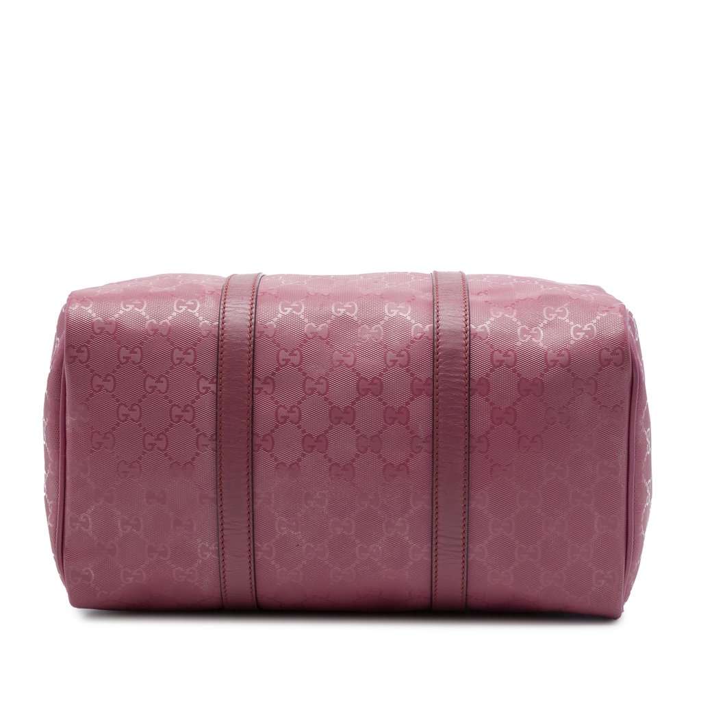 Gucci Medium GG Imprime Joy Boston Bag Brown Good - Inside View
