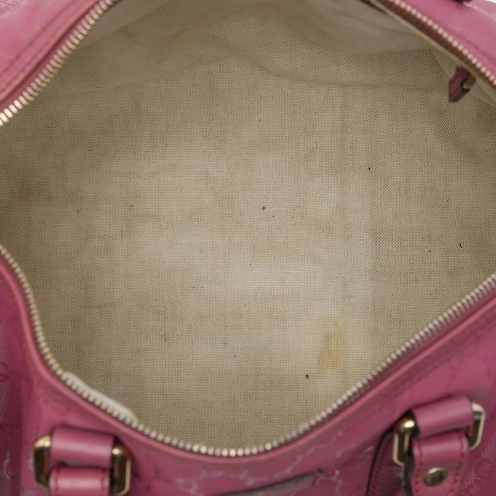 Gucci Medium GG Imprime Joy Boston Bag Brown Good - Model View
