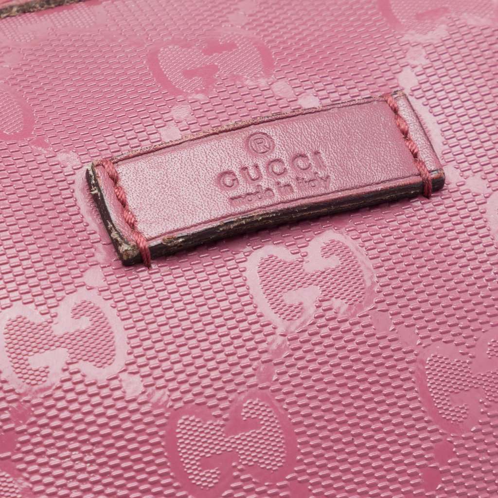 Gucci Medium GG Imprime Joy Boston Bag Brown Good - Box View