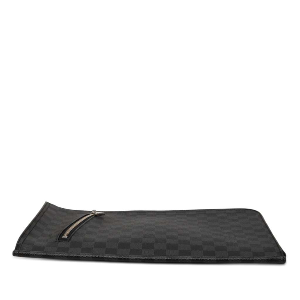 Louis Vuitton Damier Graphite Poche Documents Portfolio Black Very good - Inside View