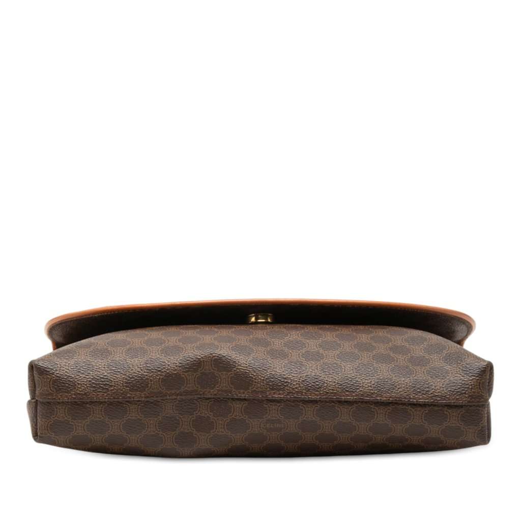 Celine Macadam Coated Canvas Horse Carriage Crossbody Brown Very good - Inside View