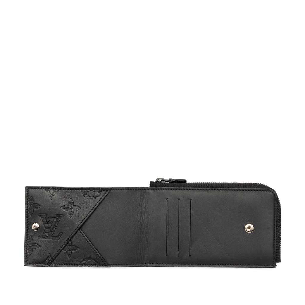 Louis Vuitton Monogram Shadow Hybrid Wallet Black Leather Very good - Model View