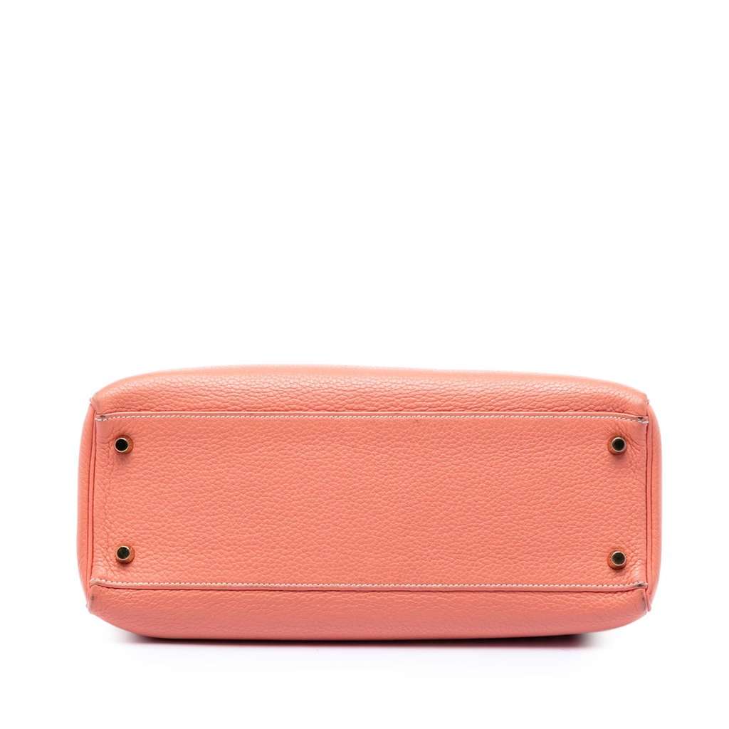 Hermès Clemence Kelly II Retourne 32 Pink Leather Very good condition - Inside View