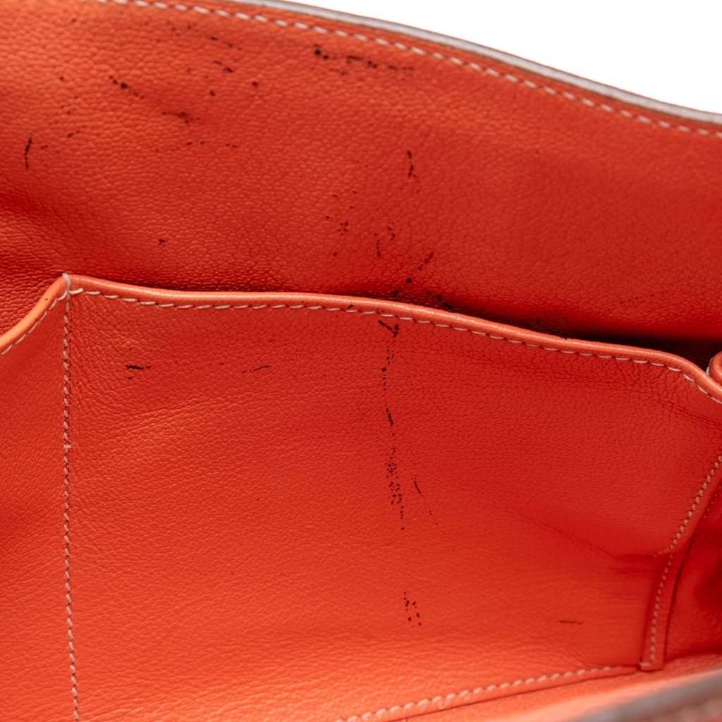 Hermès Clemence Kelly II Retourne 32 Pink Leather Very good condition - Box View