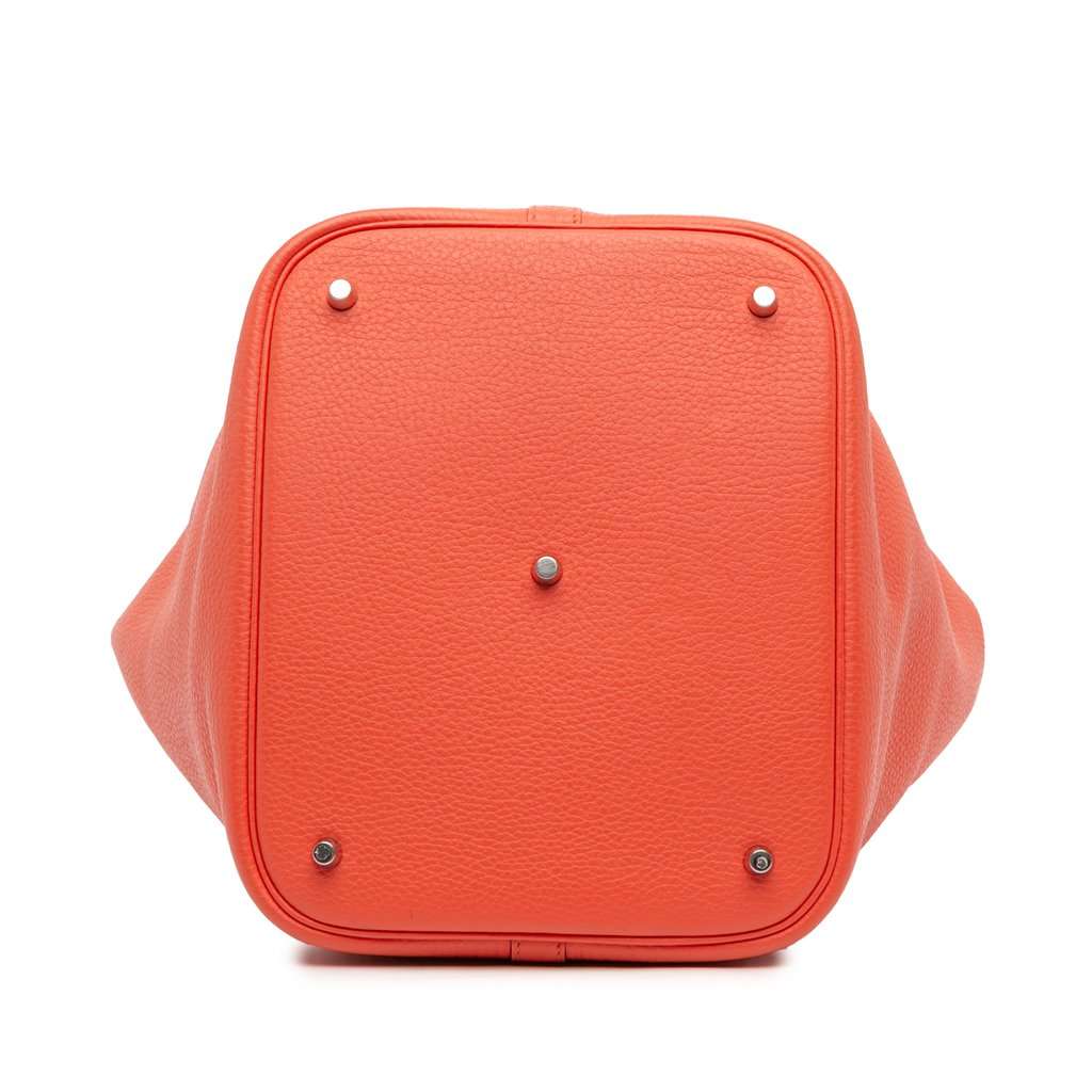 Hermès Clemence Picotin Lock 26 Orange Leather Very good condition - Inside View