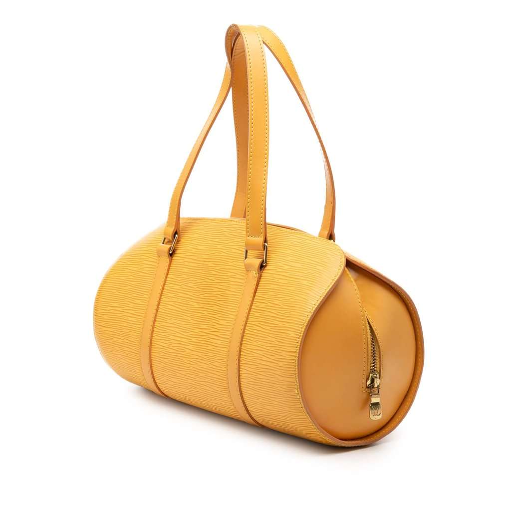 Louis Vuitton Epi Soufflot Yellow Leather Good condition - Back View