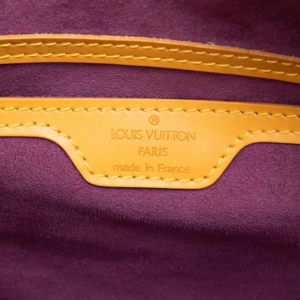 Louis Vuitton Epi Soufflot Yellow Leather Good condition - Box View
