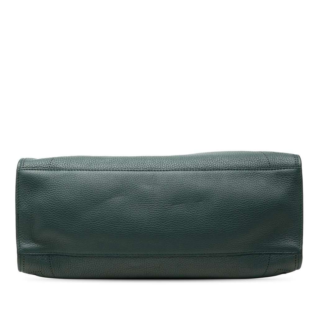 Balenciaga Calfskin Motocross Blackout City Satchel Green Leather Very good - Inside View