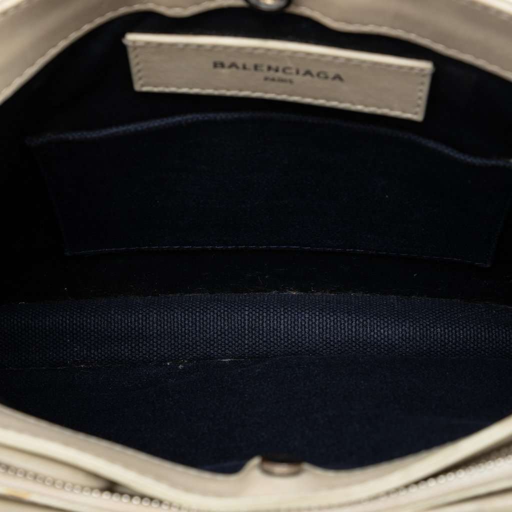 Balenciaga Canvas Navy Pochette M Crossbody Black Very good condition - Model View